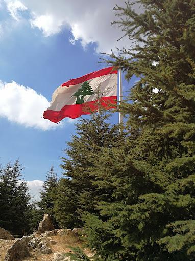 The First Lebanese Flag Podium