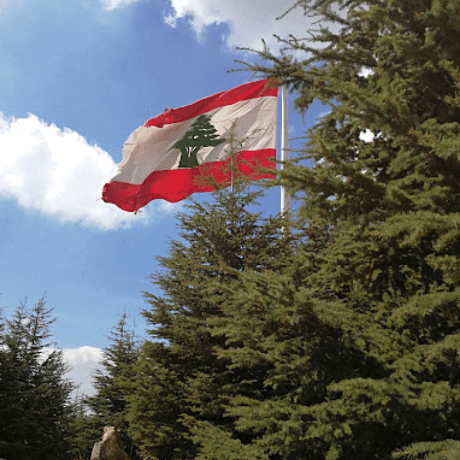 Explore the First Lebanese Flag Podium