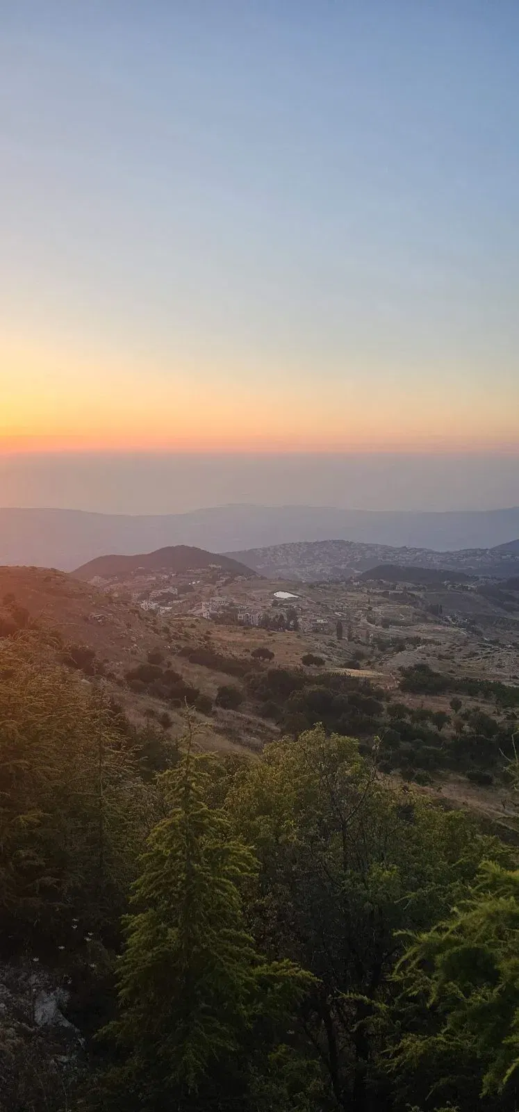 Scenic View and Sunset From Road Ehden